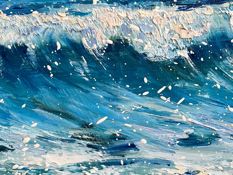 Original Impressionism Seascape Painting by Diana Malivani