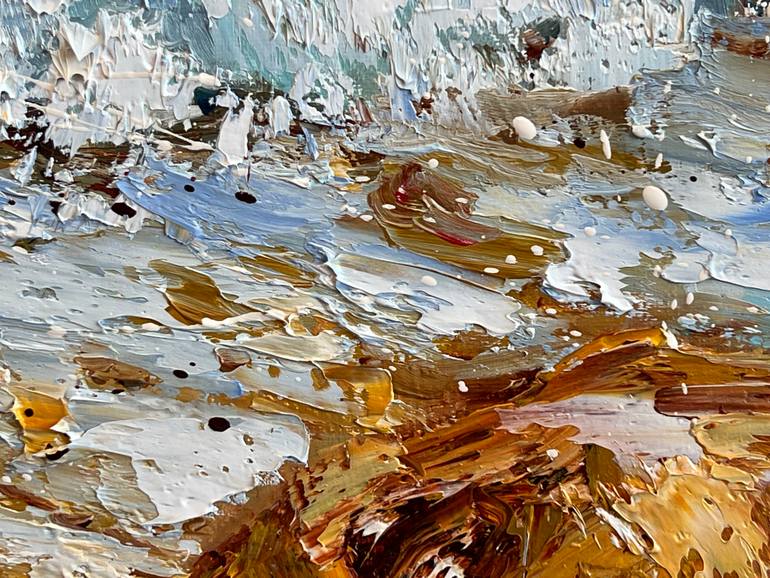 Original Impressionism Seascape Painting by Diana Malivani