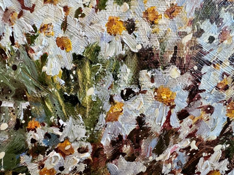 Original Impressionism Garden Painting by Diana Malivani