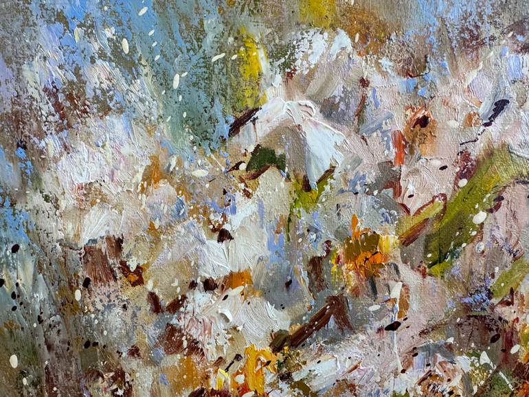 Original Impressionism Garden Painting by Diana Malivani