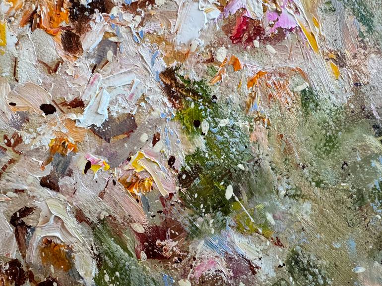 Original Impressionism Garden Painting by Diana Malivani