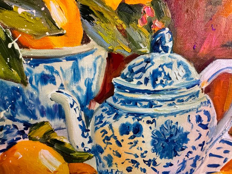 Original Impressionism Still Life Painting by Diana Malivani
