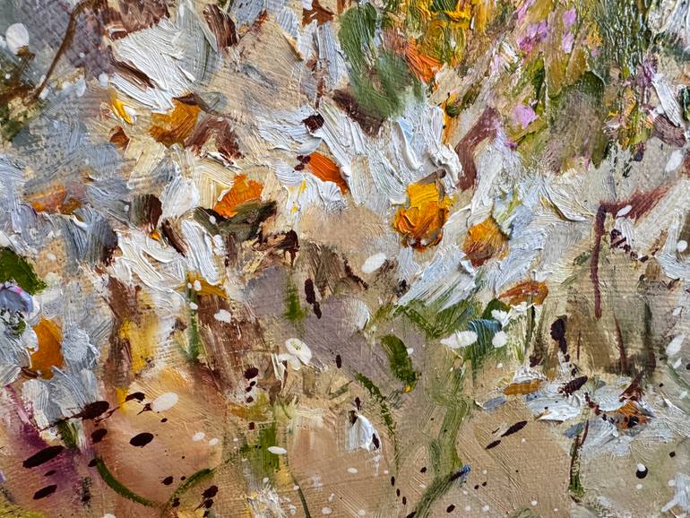 Original Impressionism Garden Painting by Diana Malivani