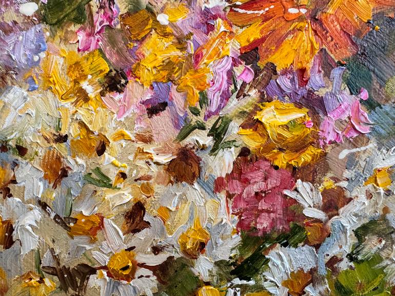 Original Impressionism Garden Painting by Diana Malivani