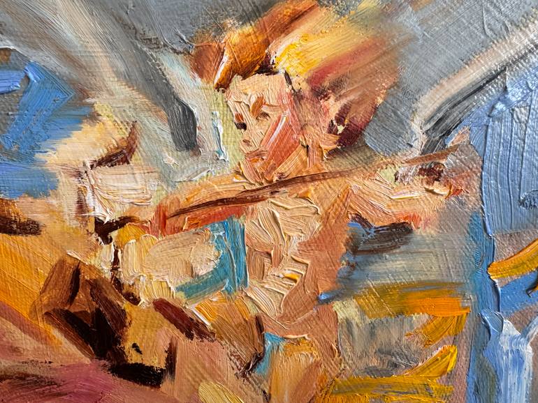 Original Abstract Expressionism Abstract Painting by Diana Malivani