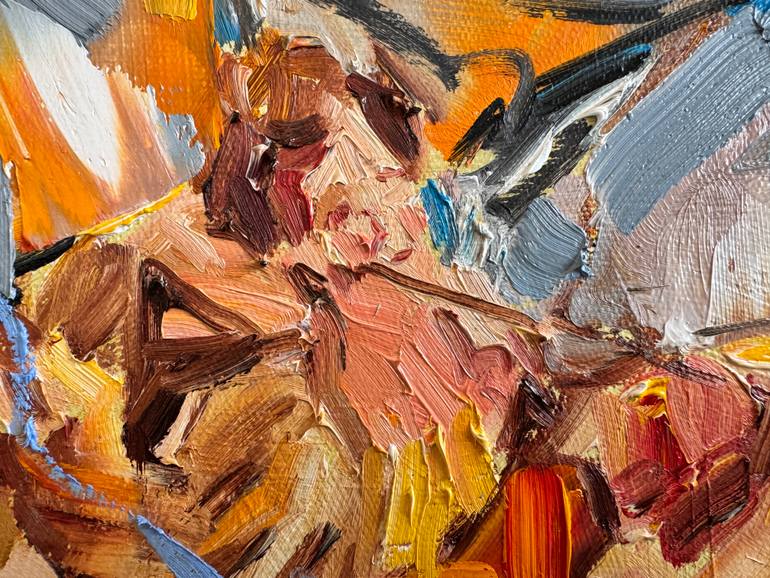 Original Abstract Expressionism Abstract Painting by Diana Malivani