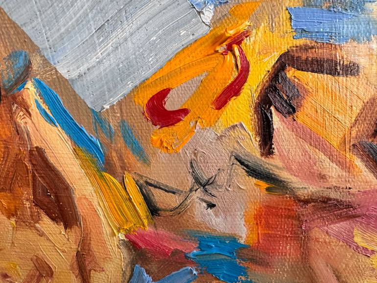 Original Abstract Expressionism Abstract Painting by Diana Malivani
