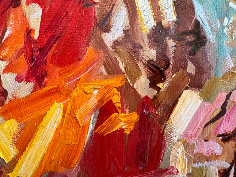 Original Abstract Expressionism Abstract Painting by Diana Malivani