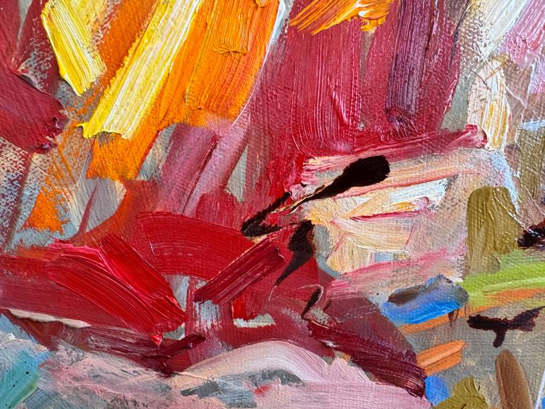 Original Abstract Expressionism Abstract Painting by Diana Malivani