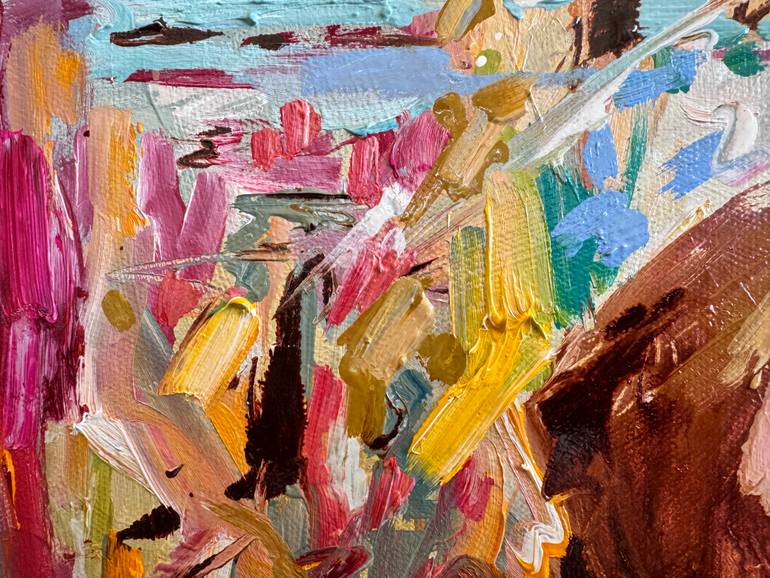 Original Abstract Expressionism Abstract Painting by Diana Malivani