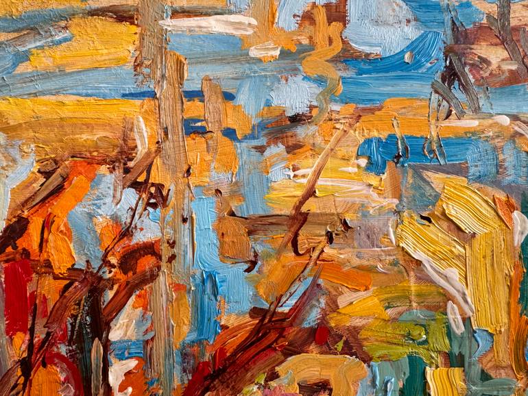 Original Abstract Expressionism Abstract Painting by Diana Malivani