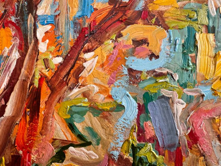 Original Abstract Expressionism Abstract Painting by Diana Malivani