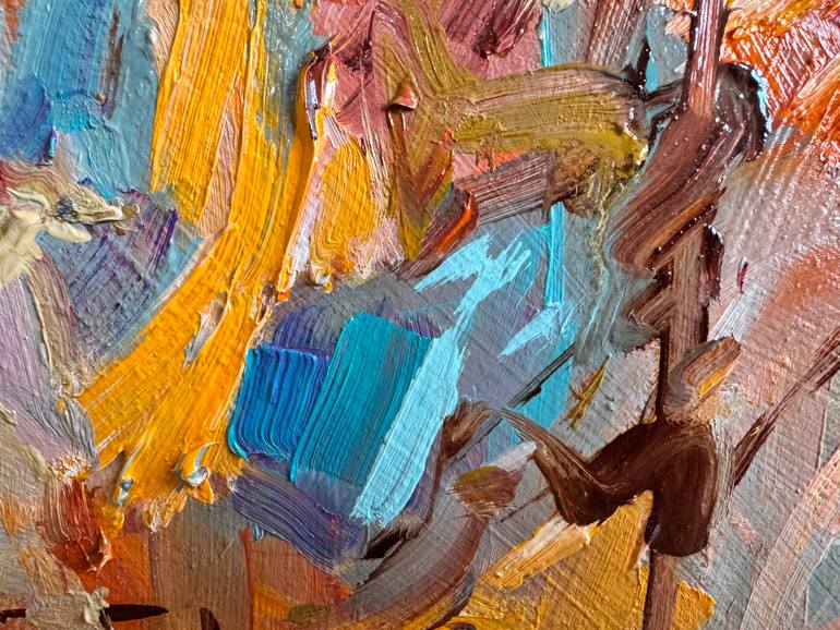 Original Abstract Expressionism Abstract Painting by Diana Malivani