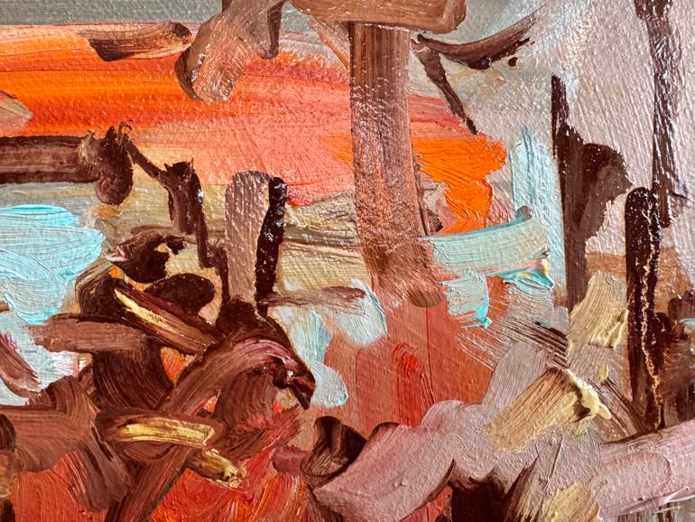 Original Abstract Expressionism Abstract Painting by Diana Malivani