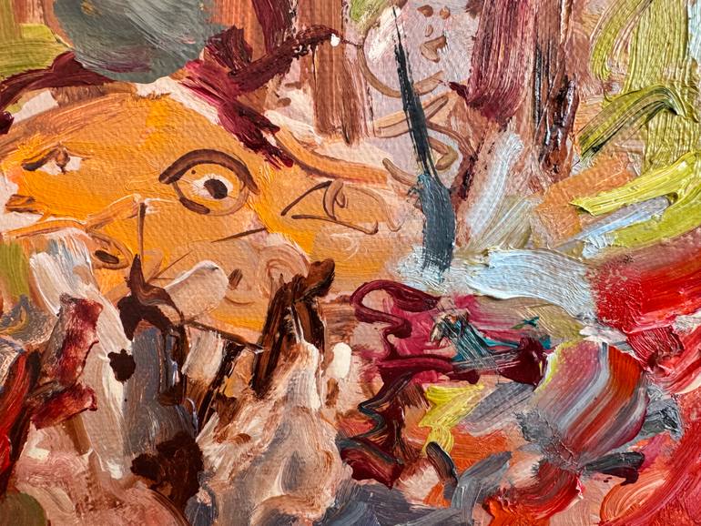 Original Abstract Expressionism Abstract Painting by Diana Malivani