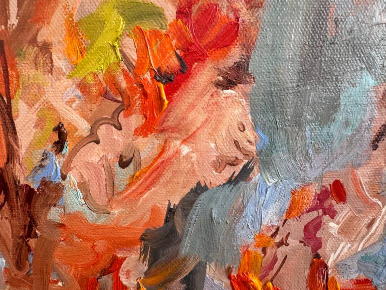 Original Abstract Expressionism Abstract Painting by Diana Malivani