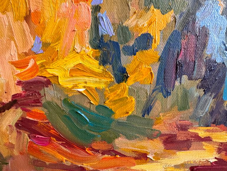 Original Abstract Expressionism Abstract Painting by Diana Malivani