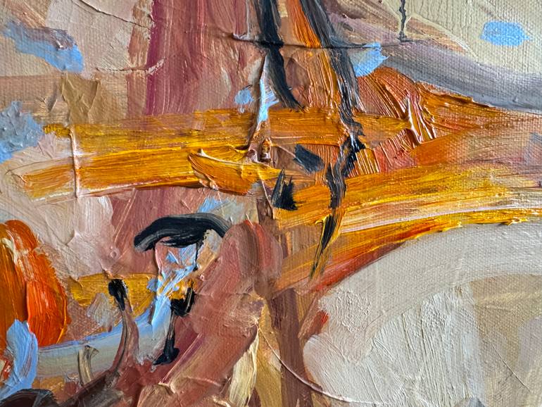 Original Abstract Expressionism Abstract Painting by Diana Malivani