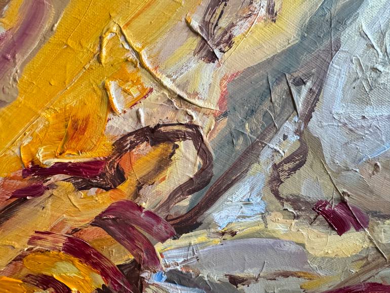 Original Abstract Expressionism Abstract Painting by Diana Malivani