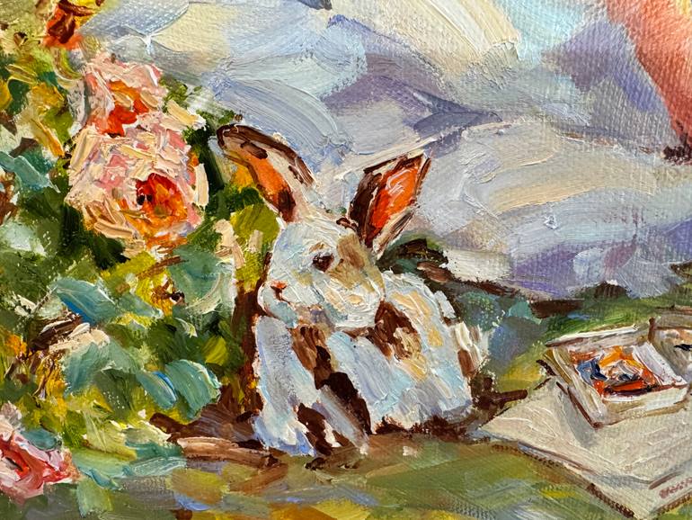 Original Impressionism People Painting by Diana Malivani