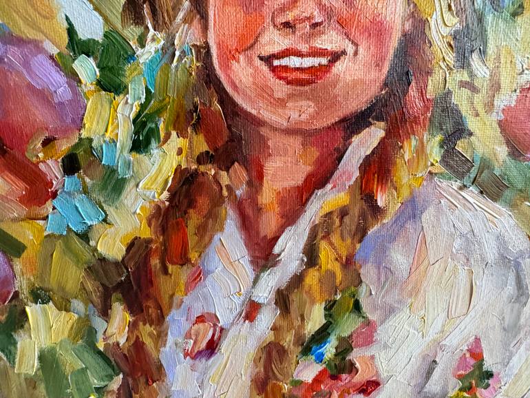 Original Impressionism People Painting by Diana Malivani