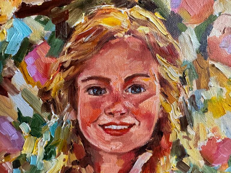 Original Impressionism People Painting by Diana Malivani