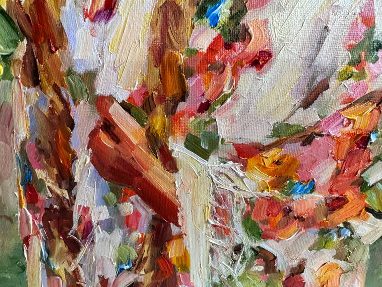 Original Impressionism People Painting by Diana Malivani