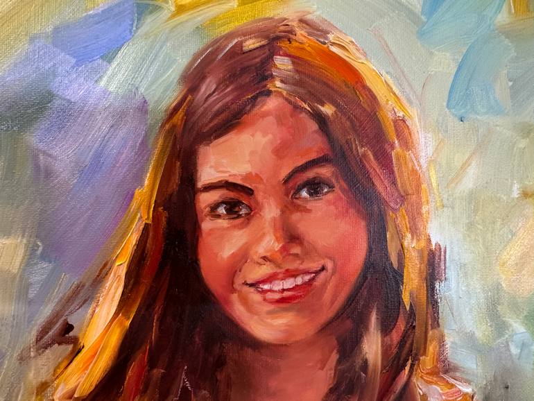 Original Portraiture People Painting by Diana Malivani