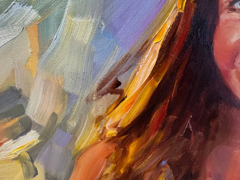 Original Portraiture People Painting by Diana Malivani