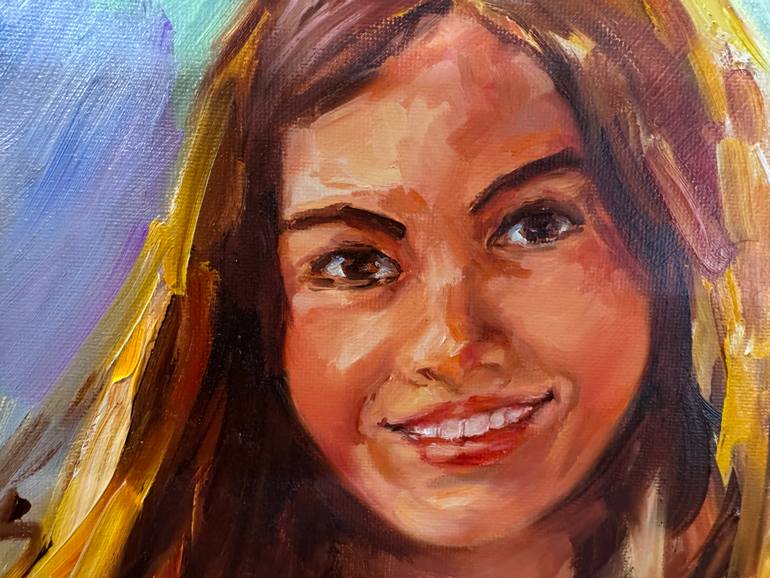Original Portraiture People Painting by Diana Malivani