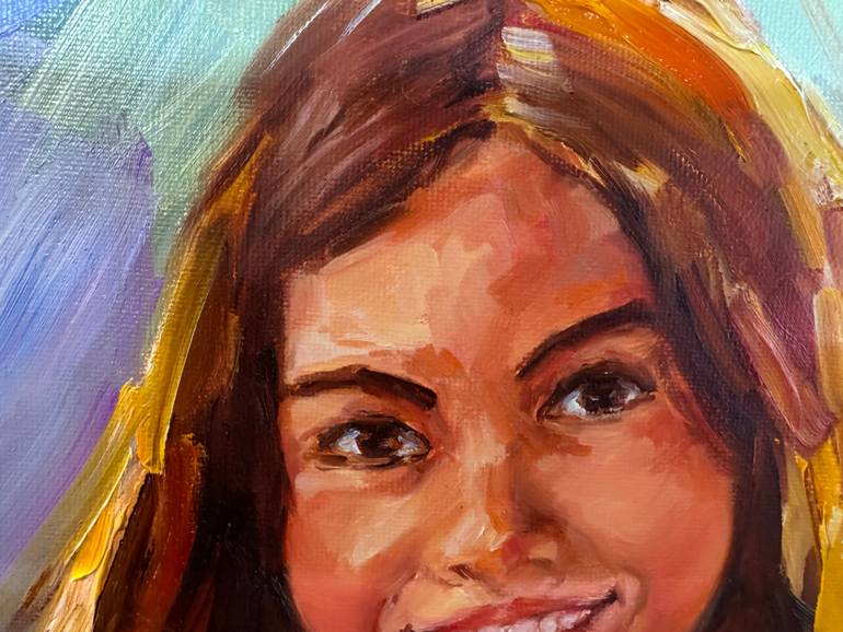 Original Portraiture People Painting by Diana Malivani