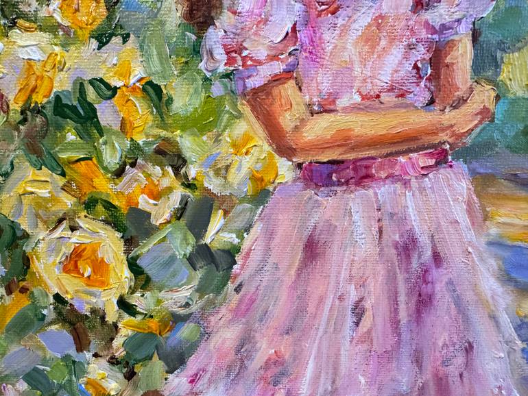 Original Impressionism People Painting by Diana Malivani