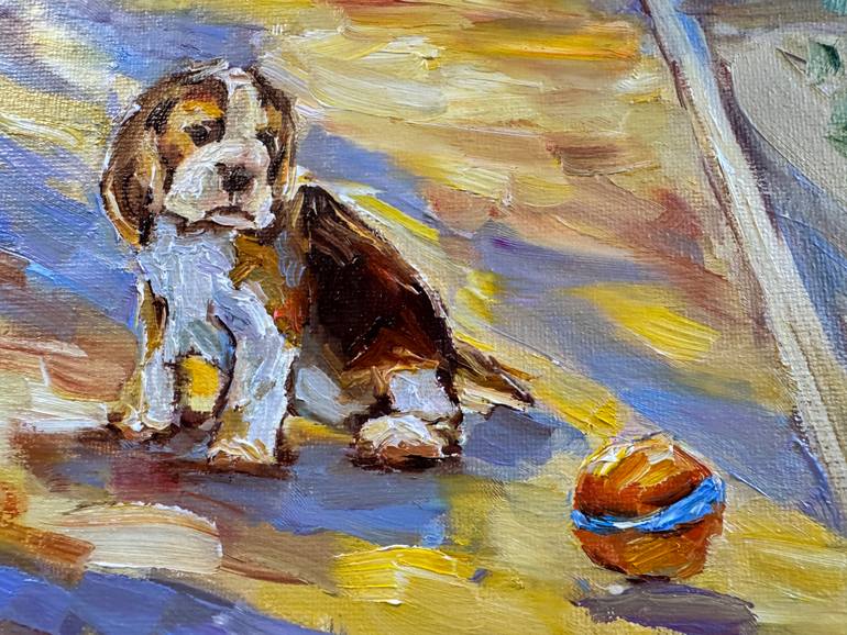 Original Impressionism People Painting by Diana Malivani