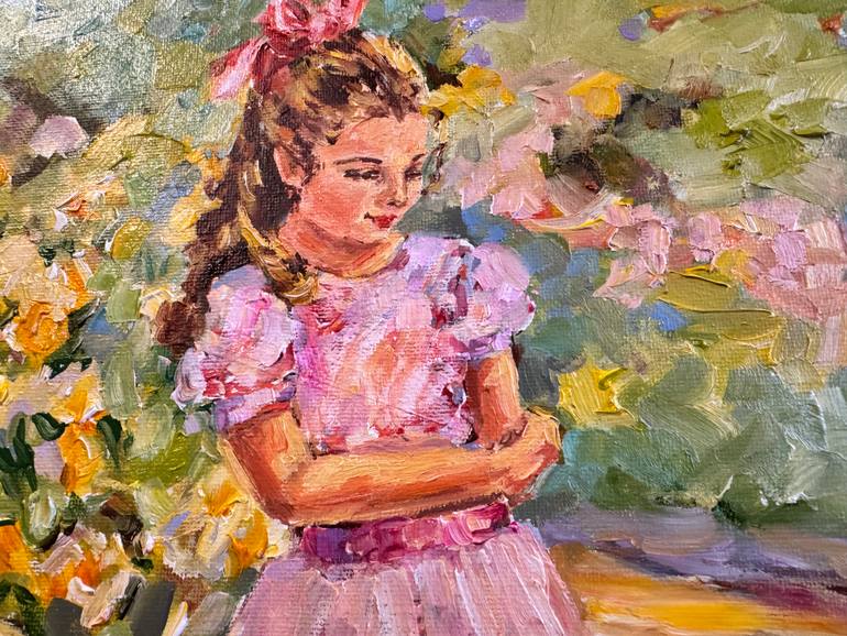Original Impressionism People Painting by Diana Malivani