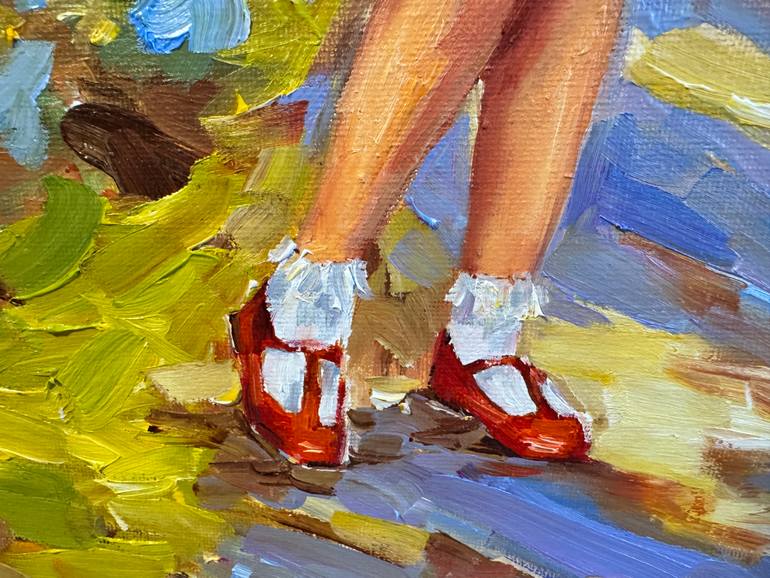 Original Impressionism People Painting by Diana Malivani