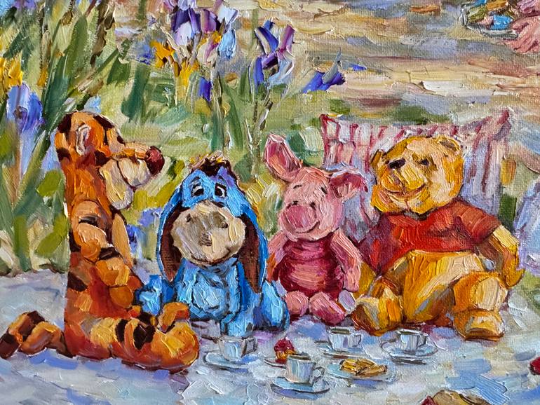Original Impressionism People Painting by Diana Malivani