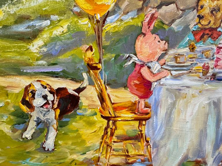 Original Impressionism People Painting by Diana Malivani