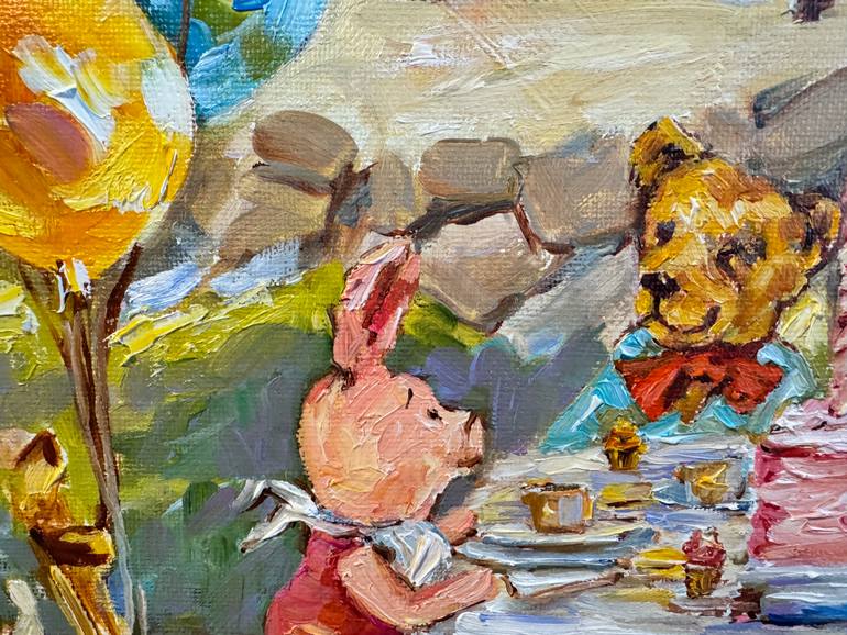 Original Impressionism People Painting by Diana Malivani