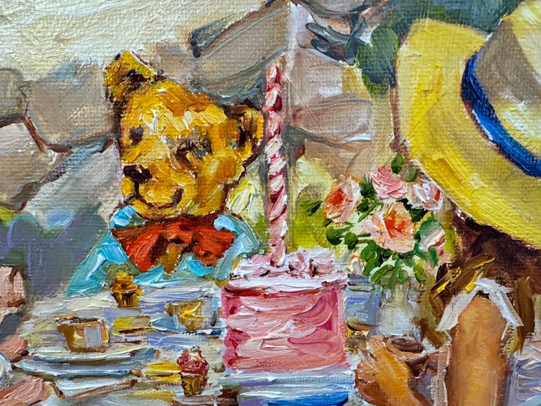 Original Impressionism People Painting by Diana Malivani