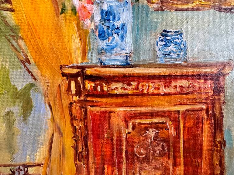 Original Impressionism People Painting by Diana Malivani