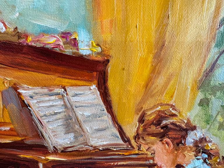 Original Impressionism People Painting by Diana Malivani