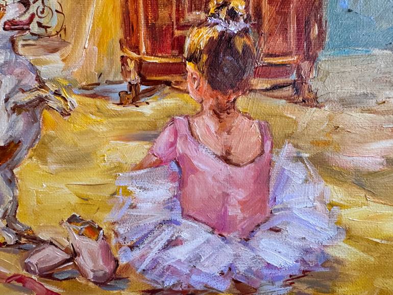 Original Impressionism People Painting by Diana Malivani