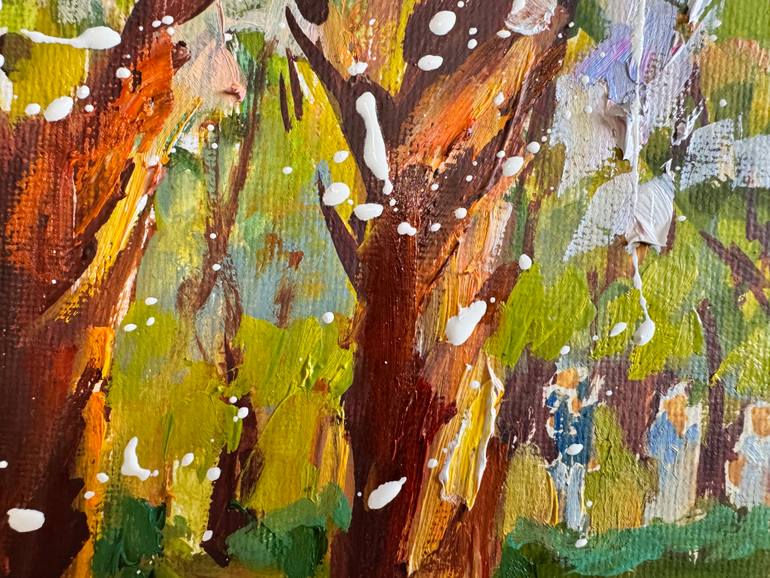 Original Impressionism People Painting by Diana Malivani