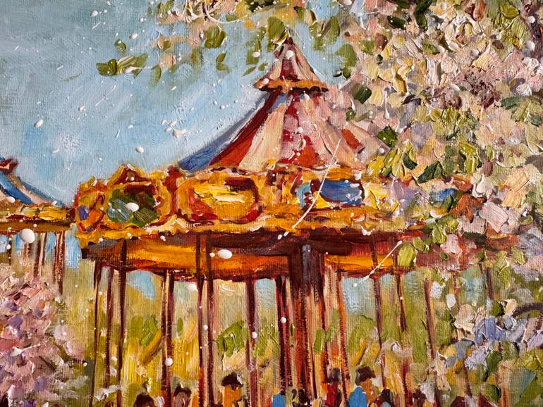 Original Impressionism People Painting by Diana Malivani