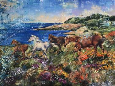 Original Horse Paintings by Diana Malivani