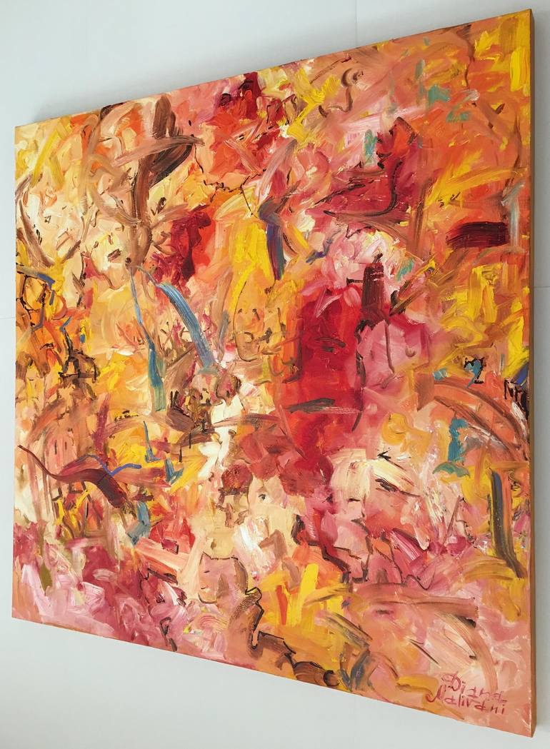 Original Abstract Expressionism Abstract Painting by Diana Malivani