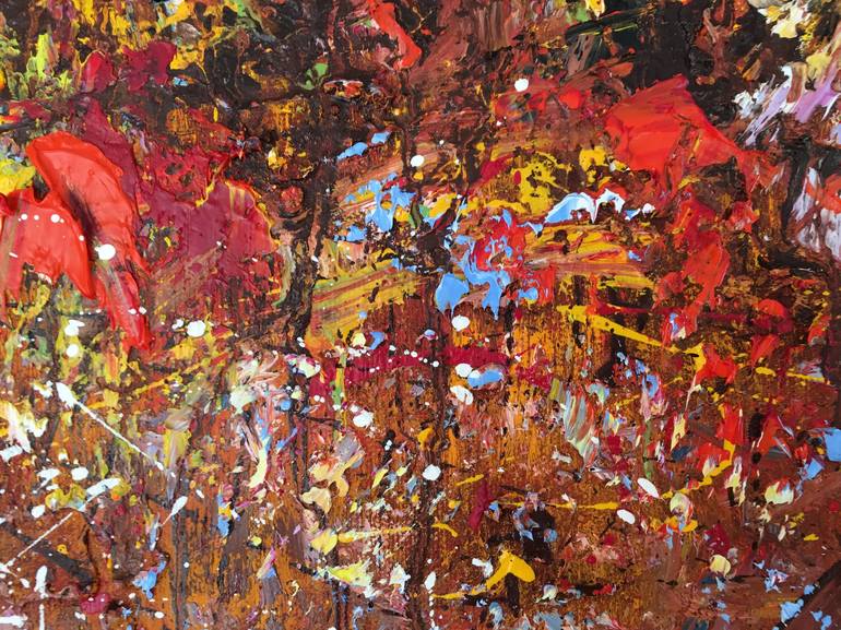 Original Abstract Expressionism Abstract Painting by Diana Malivani