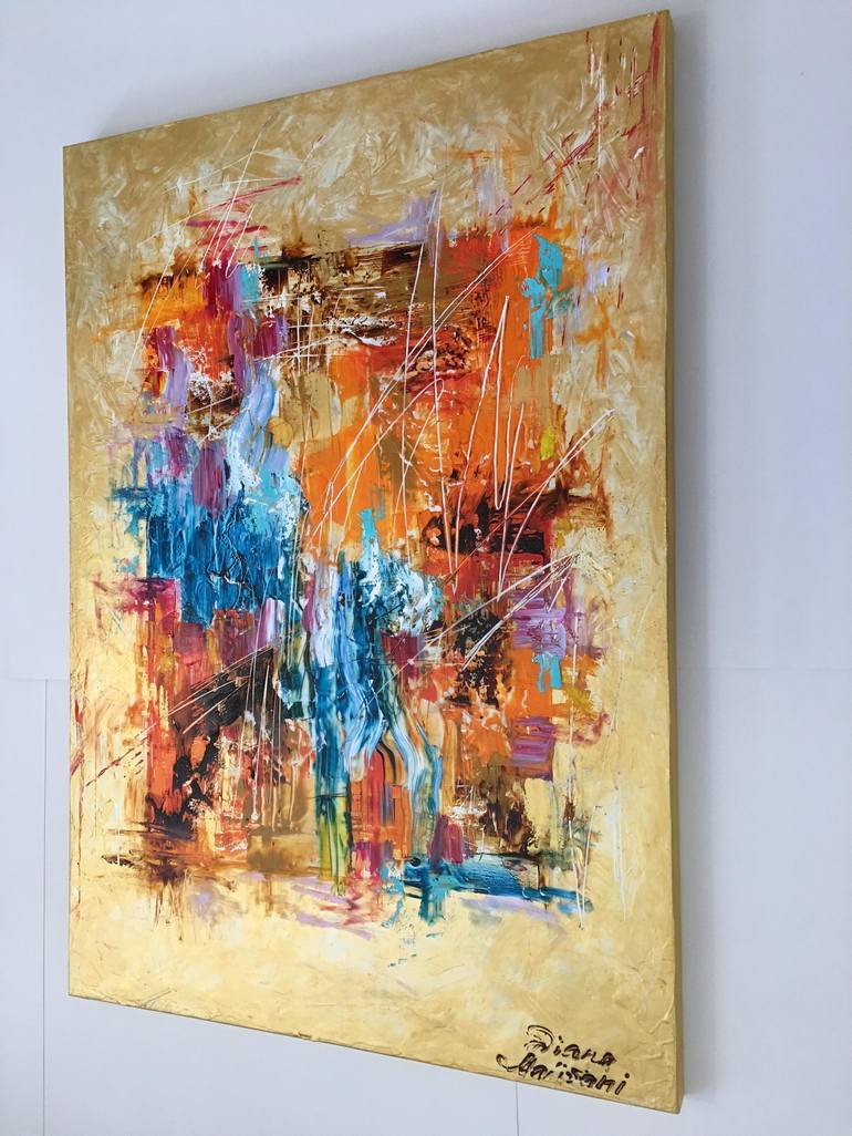 Original Abstract World Culture Painting by Diana Malivani