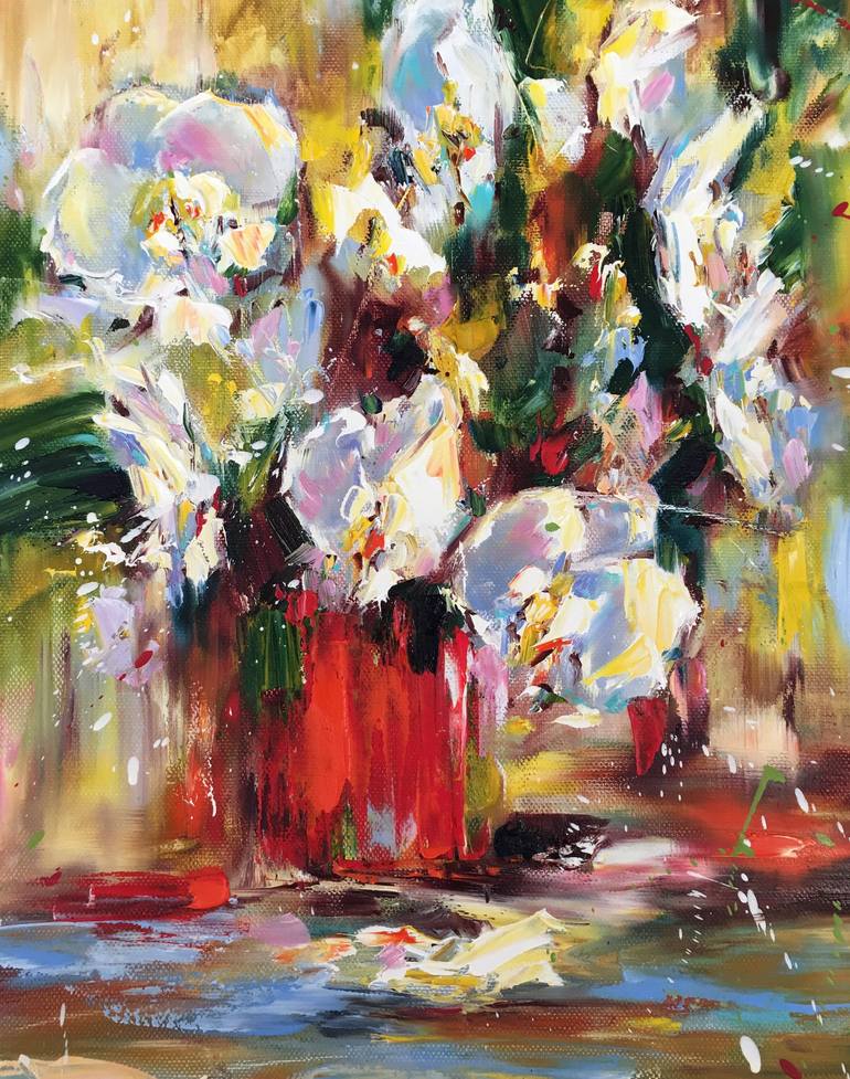 Original Impressionism Still Life Painting by Diana Malivani