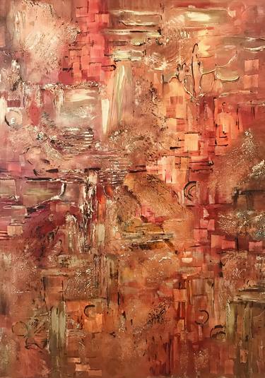 Original Abstract Cities Paintings by Diana Malivani
